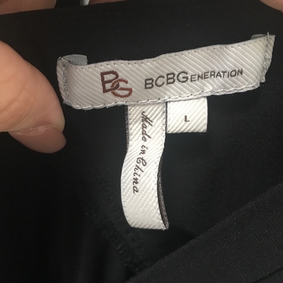 BCBGeneration Black Mini Dress Size L - Picture 4 of 6